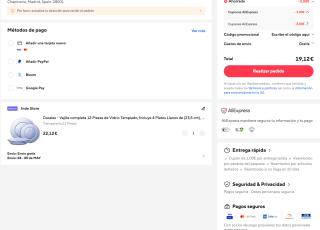 Vajilla Duralex 12 piezas Vidrio Templado Transparente por solo 19,12€