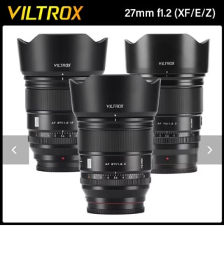 Viltrox 75mm f1.2 pro Fuji/Sony/ Nikon por solo 328,06€