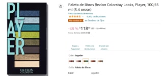 Paleta de Sombras Revlon Colorstay Looks a $119 en Amazon