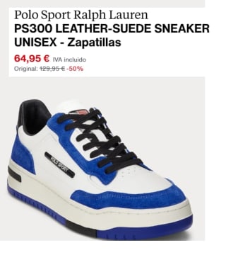 Zapatillas de Hombre Polo Sport Ralph Lauren PS300 por 55.21€