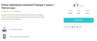 €2,50 extra voordeel bij Tripper
