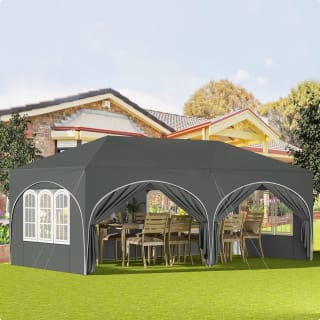 Toldo plegable para jardín con 6 paredes laterales por solo 132,48€