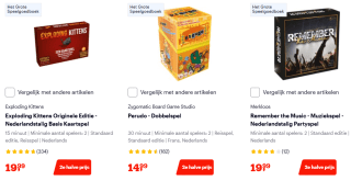 2e Voor de halve prijs op spellen en puzzels bij Bol