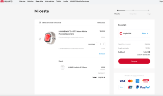 HUAWEI WATCH FIT 3 Moon White Fluoroelastómero por solo143,10€