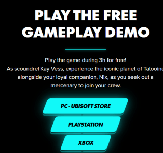 Gratis Demo Star Wars Outlaws