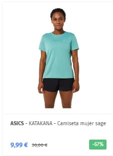 ASICS - Camisetas hasta 9,99€
