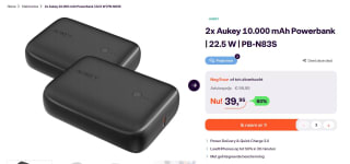 2 stuks AUKEY PB-N66 Mini Powerbank voor €39,95 bij iBOOD