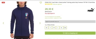 Italy Player Casuals Hooded Jacket voor €20,33 bij Outlet46