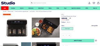 9L Dual Drawer Air Fryer – £39.99