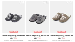 2 zapatillas de estar en casa por 2,59€