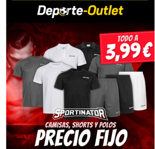 Toda la marca Sportinator a 3,99€ (camisetas, shorts y polos)