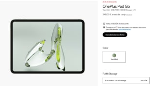 Tablet OnePlus Pad Go 8GB/128GB + Funda OnePlus Go Folio Case + OnePlus Nord Buds 3 Pro por 249€