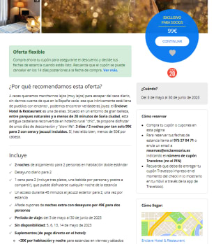 Estancia en Soria rural: 3 días y cena para 2 por 99€ (para socios)