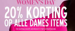20% korting op alle dames items bij Lucardi