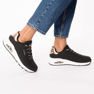 Skechers Uno Shimmer Away Zwart Goud Damessneakers voor €46,95 bij Amazon