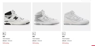 Diverse New Balance 650 sneakers hoog voor €60 dmv code bij New Balance