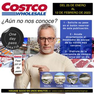 Entrada para 2 personas Costco GRATIS