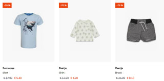 70% korting op de zomercollectie bij Happybee