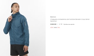 Chaqueta cortavientos de hombre Bonatti Cross Wind Salomon por 45€