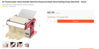 Roestvrijstalen Handmatige Pastamaker voor €21,99 bij Ochama