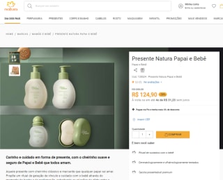 Kit de Presente Natura Papai e Bebê - R$ 124,90