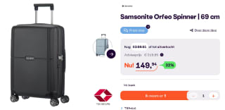 Samsonite Orfeo Spinner 69 cm reiskoffer voor €149,94 bij iBOOD