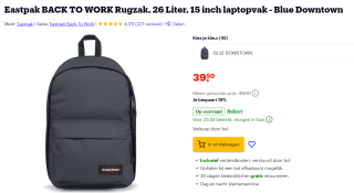 Eastpak Back To Work 15 Inch rugzak voor €39,50 bij bol.com