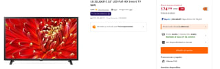 Televisor LG 32LQ631C 32" LED Full HD Smart TV Wifi por 174.99€