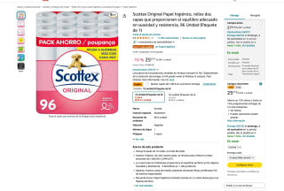 Scottex original papel higienico 96 rollos por solo 18,05€