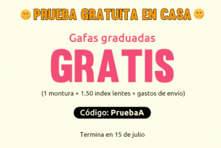 Gratis gafas graduadas + envío gratis