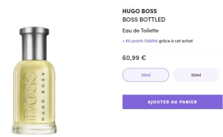 Eau de toilette HUGO BOSS bottled à 60,99€