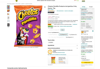 Cheetos Pandilla Aperitivo Frito Queso 75g por solo 1,05€
