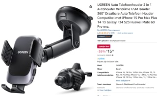 UGREEN 2-in-1 telefoonhouder voor €15,33 bij Amazon