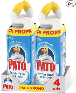 Pack 4 Pato - WC Acción Total limpiador para inodoro Oceano por 6,90€