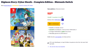 Digimon Story Cyber Sleuth voor €28,99 bij Bol