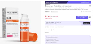 Bella Aurora Protector Solar Antimanchas SPF50+ por 7.71€