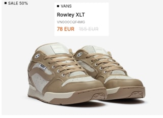 Zapatillas de Mujer VANS Rowley XLT por 39€