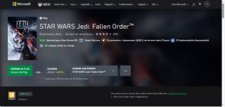 Jeu Star Wars Jedi: Fallen Order sur Xbox One ou Series X|S à 4,99€
