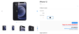 iPhone 12 64GB por $8,499 en Mixup con KueskiPay