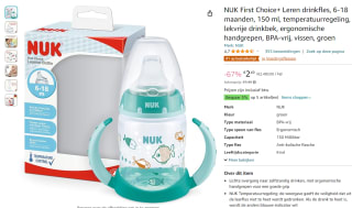 NUK leerdrinkfles voor €2,49 bij Amazon
