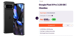 Google Pixel 9 Pro 128GB Zwart voor €699 bij Ibood