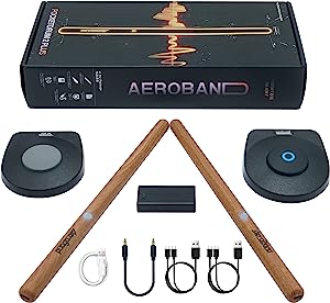 Bateria Eletrônica da AeroBand PocketDrum com Baquetas e Pedais - R$ 912,63