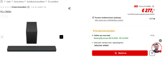 TCL C935U soundbar met draadloze subwoofer voor €277 bij Mediamarkt