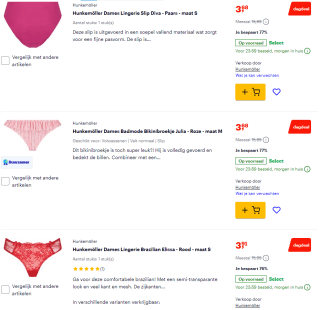 Tot 77% korting op nachtmode en lingerie voor dames bij Bol.com