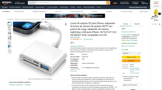 Lector de tarjetas SD para iPhone por 7,36€