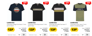 2+1 gratis op alle herenkleding van Lambretta bij Sport-Korting