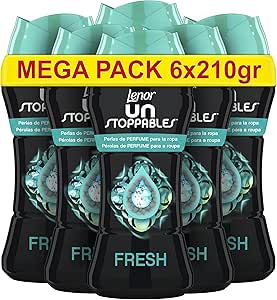 Pack 6 LENOR, Unstoppable Perlas de Perfume para la Ropa, 93 Lavados por 16,74€