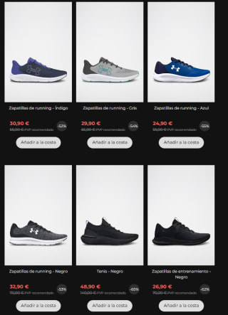 Zapatillas Under Armor desde solo 24,90€