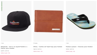 30% EXTRA + 10% primera compra ropa y accesorios Quiksilver desde 4€