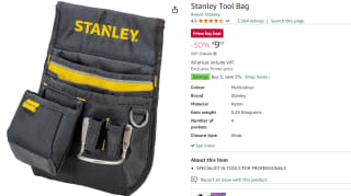 Stanley gereedschapstas voor €9,01 met Amazon Prime